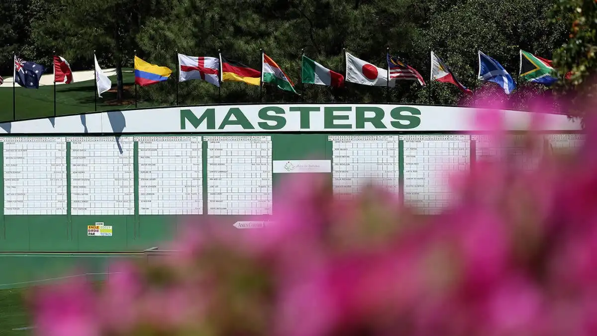 2024 Masters leaderboard live coverage Tiger Woods score golf scores Round 1 Augusta National