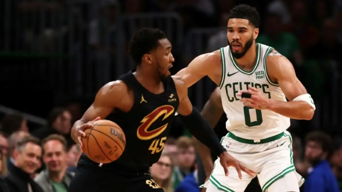 Cavaliers Celtics Mavs Thunder NBA playoff series level shock silence