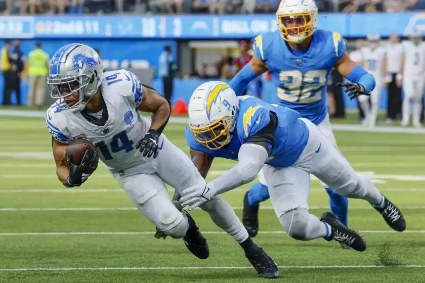 Chargers 41-38 home loss Detroit Lions numbers