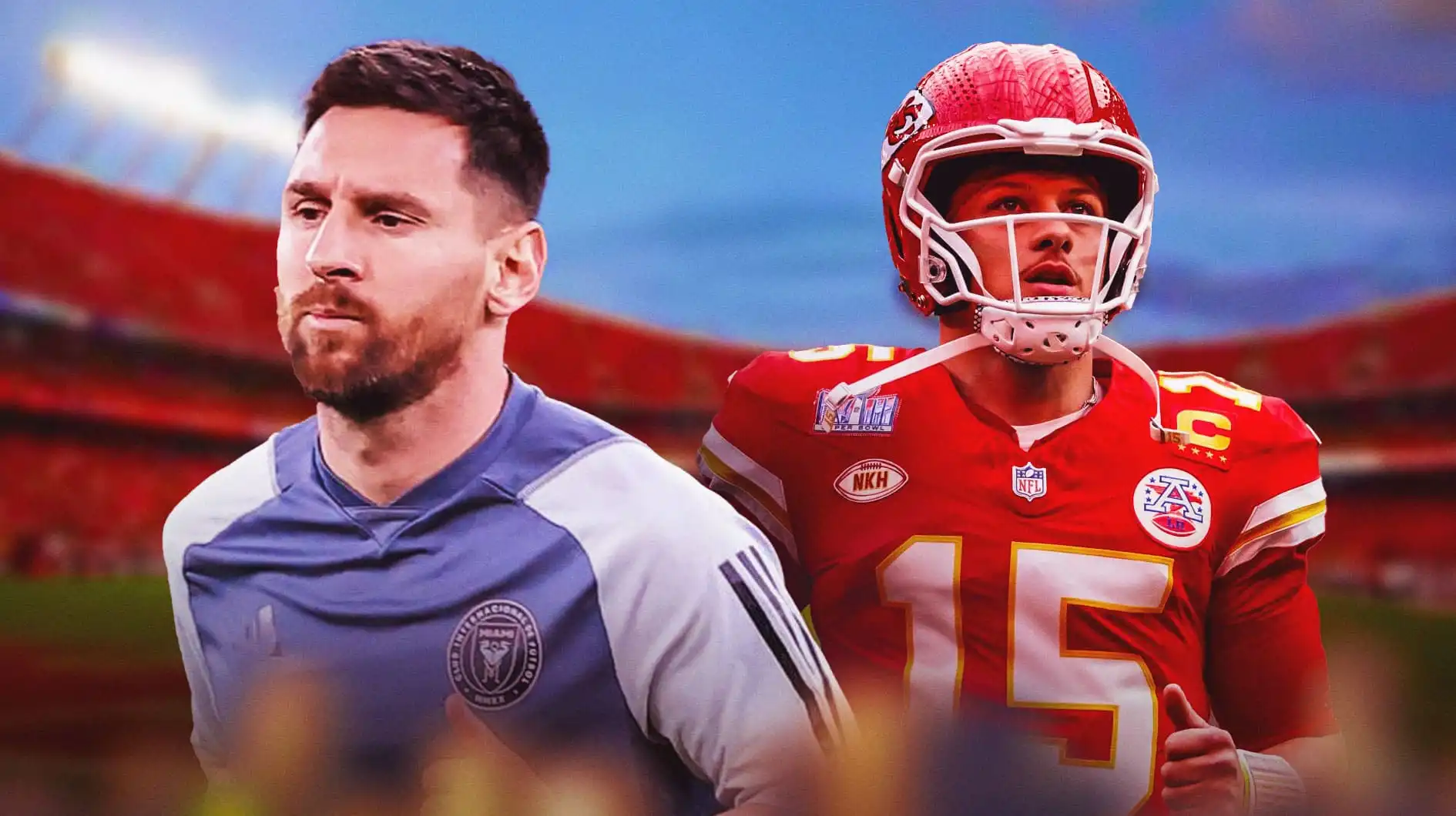 Chiefs Patrick Mahomes and Lionel Messi join forces ahead of Inter Miami vs Sporting KC match