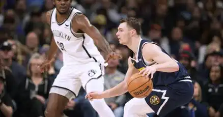 Christian Braun downplays dunk NBA career concerned defense Denver Nuggets Brooklyn Nets