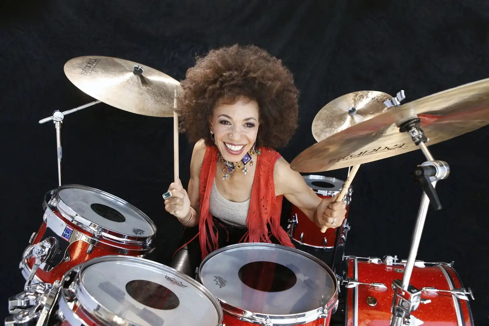 Cindy Blackman Santana, drummer for Lenny Kravitz and Carlos Santana, performs at The Carlyle Room in DC
