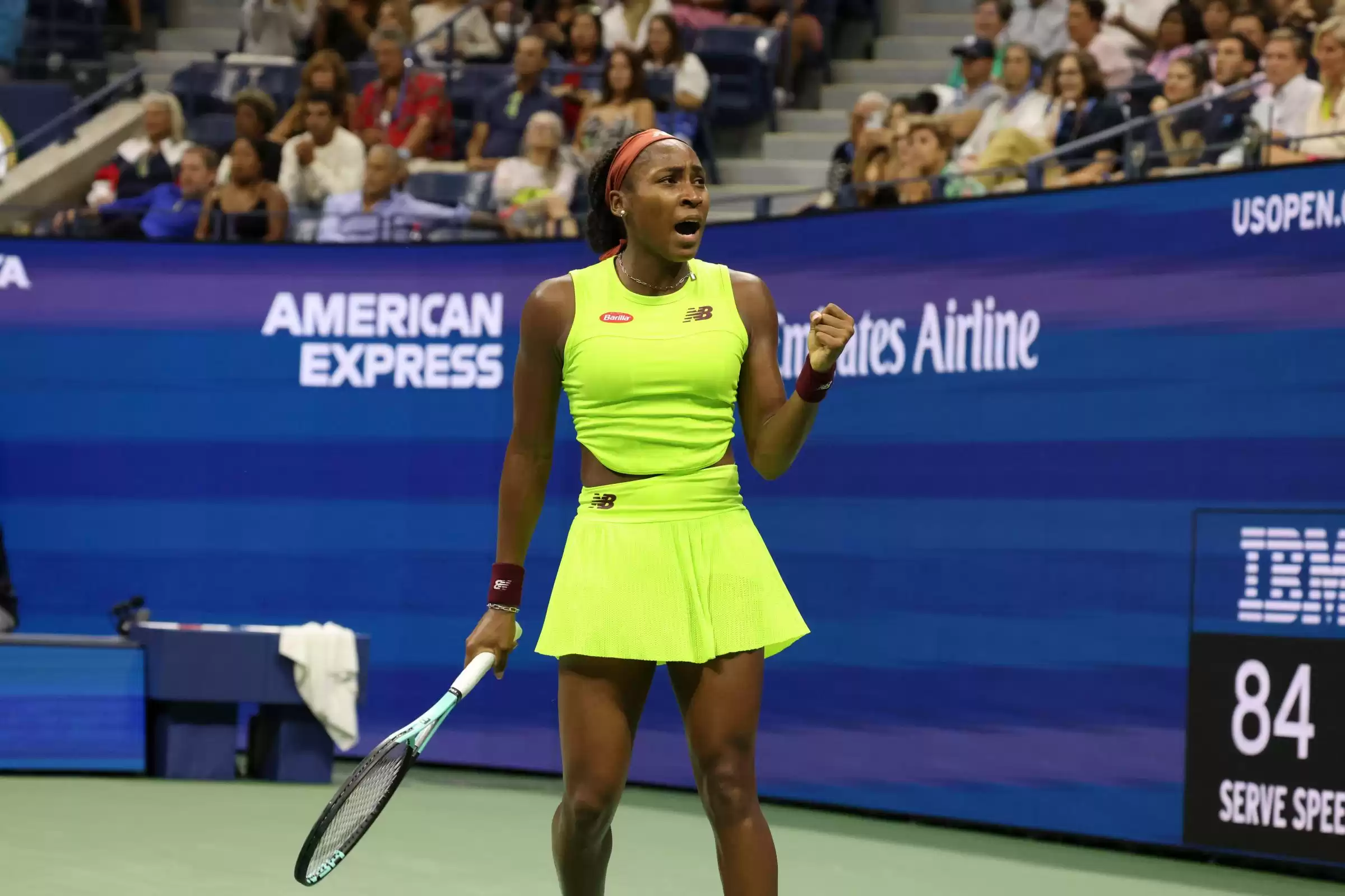 Coco Gauff secures US Open first round victory after a slight delay
