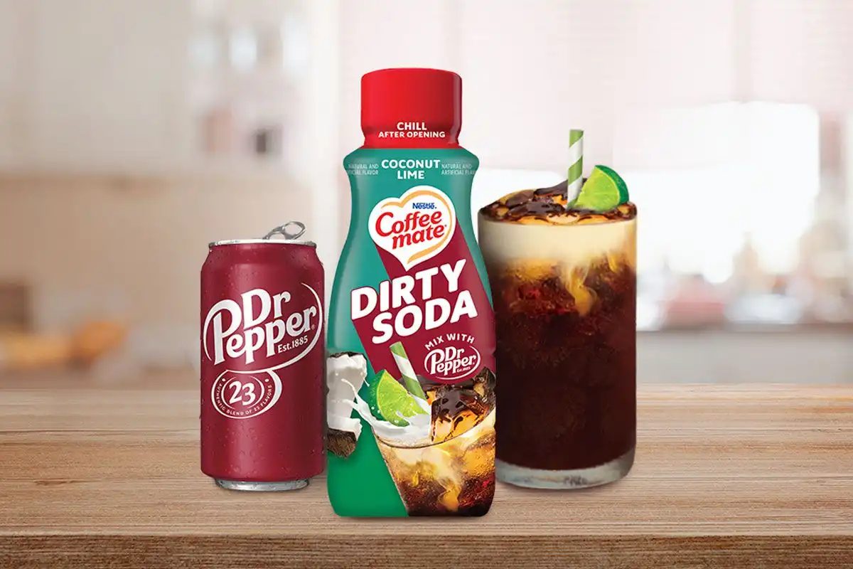 Coffee Mate Dr. Pepper team Dirty Soda Creamer