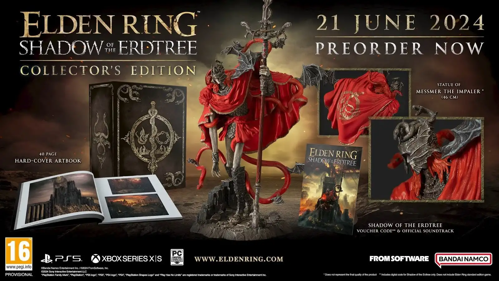 Elden Ring Shadow of the Erdtree Collector's Edition - Revealed and Available for Pre-Order