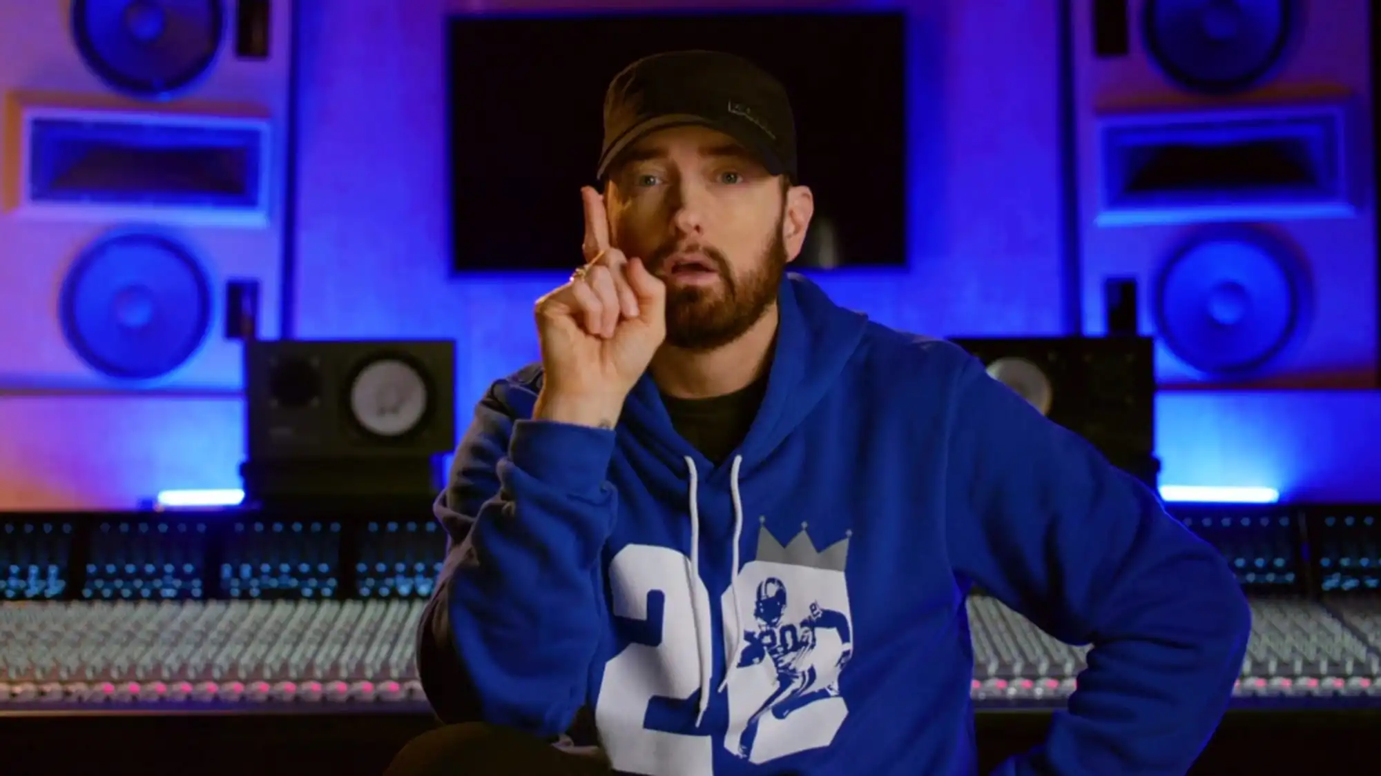 Eminem narrates NFL, NBC Detroit Lions Los Angeles Rams opening vid