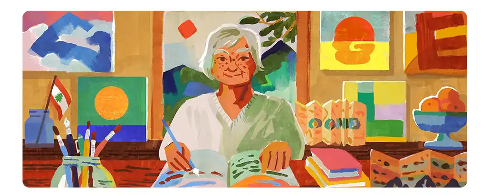 Google Doodle celebrates visionary Etel Adnan - GG2
