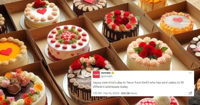 Happy Valentine's Day: Zomato's Gift to Delhi Man Who Sent 16 Cakes to 16 Different Addresses