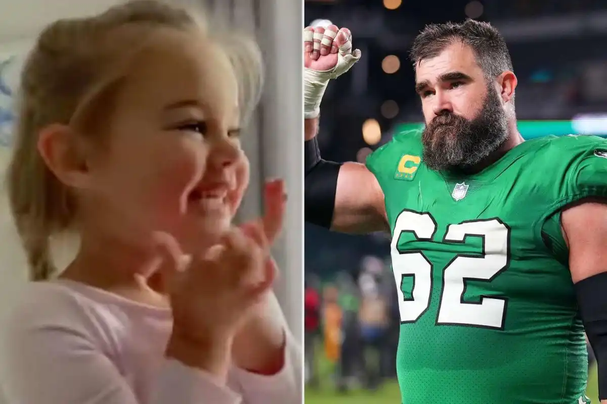 Kylie Kelce reveals daughter Wyatt's adorable way of spotting dad Jason Kelce's jersey