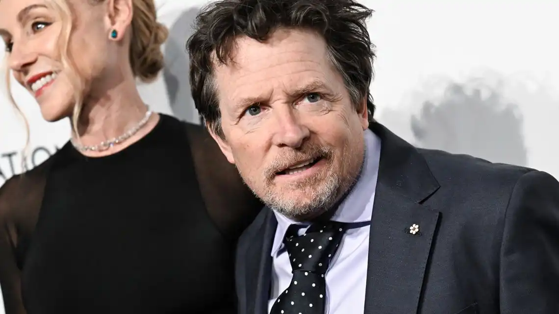 Michael J. Fox surprise presenter 2024 BAFTAs gives standing ovation