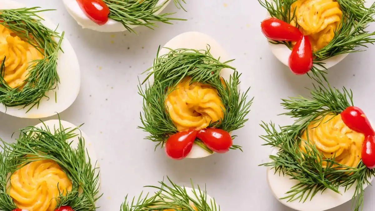 Naughty And Nice Holiday Deviled Eggs Recipe