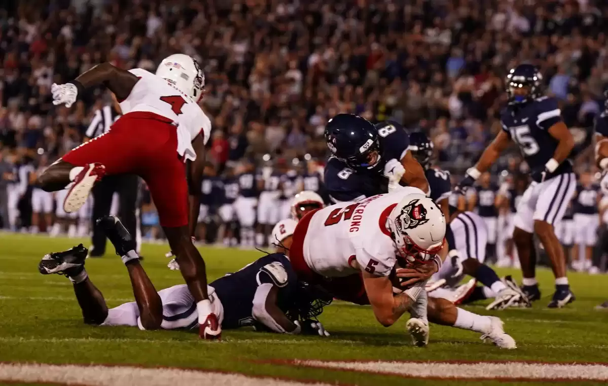 'NC State Football's Brennan Armstrong Shines in Win at UConn'