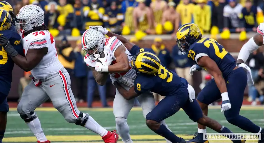 Ohio State Michigan Notebook: Offensive Line Inconsistencies, Ryan Day Field Goal Decision, Marvin Harrison Jr. Record-Breaking Performance