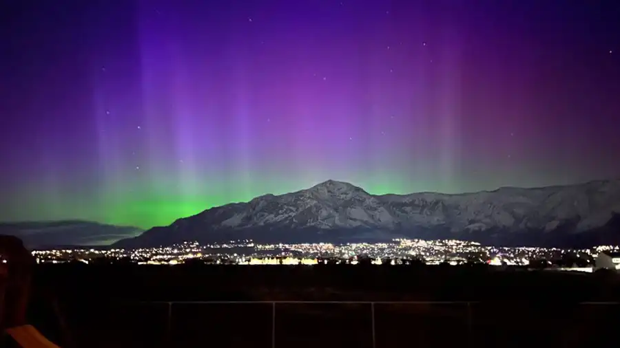 Potentially historic geomagnetic storm northern lights Utah