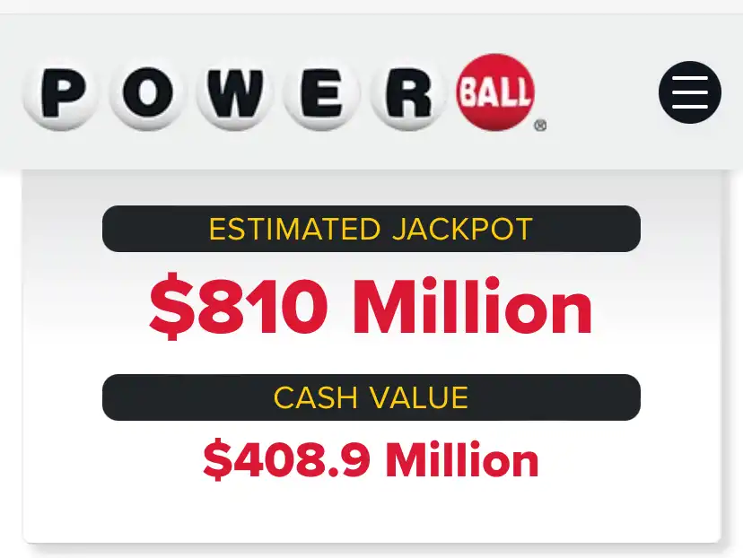 Powerball winning numbers Monday Jan 1 Check tickets $810 million jackpot