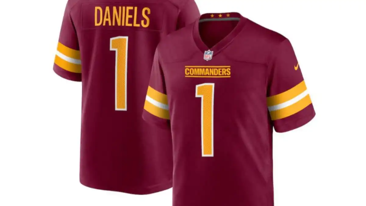 Pre-order Jayden Daniels Washington Commanders jersey for No. 2 pick in 2024 NFL Draft