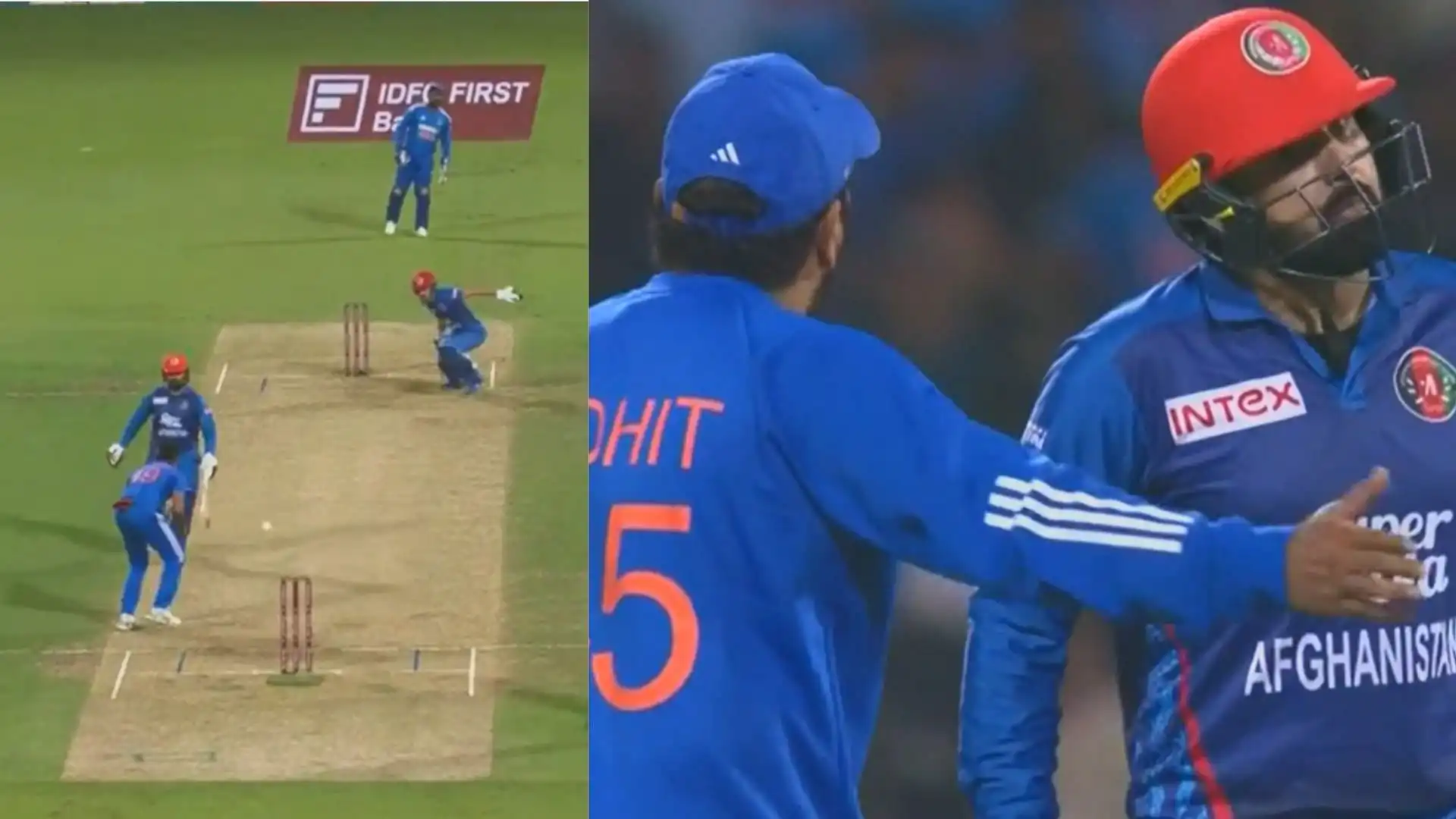 Rohit Sharma angry Mohammad Nabi extra runs deflection Super Over India Afghanistan 3rd T20I