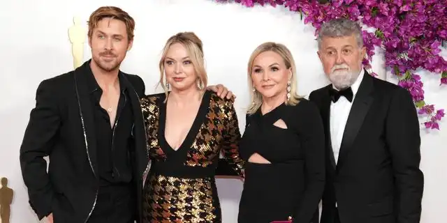 Ryan Gosling Oscars Red Carpet Walk with Family