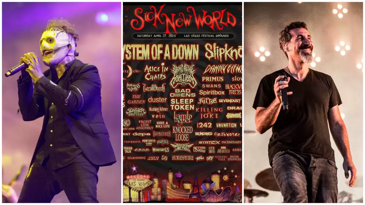 System Of A Down, Slipknot, Alice In Chains, Bring Me The Horizon, Sleep Token, Bad Omens, Spiritbox, Lamb Of God and dozens more announced for Sick New World 2024 lineup