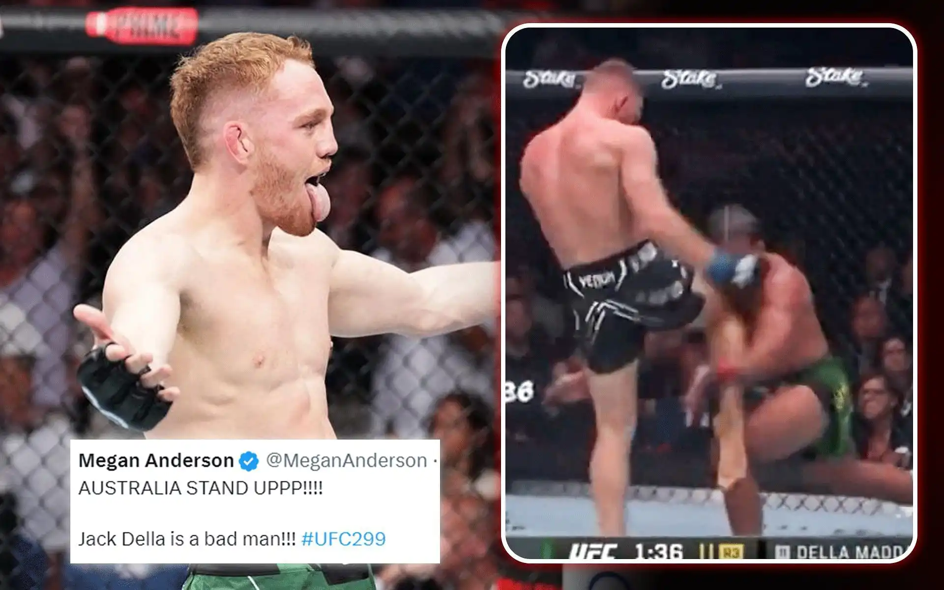 UFC fighters shocked as Jack Della Maddalena stuns Gilbert Burns with knockout