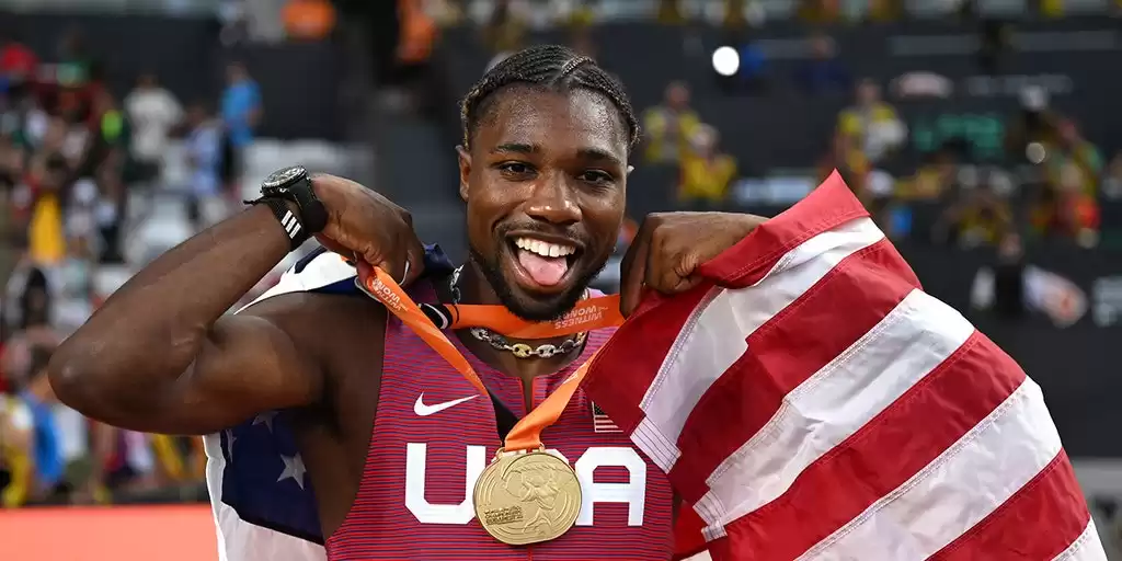 US Sprinter Noah Lyles On Verge of Equaling Usain Bolt's Record with Victory at World Championships