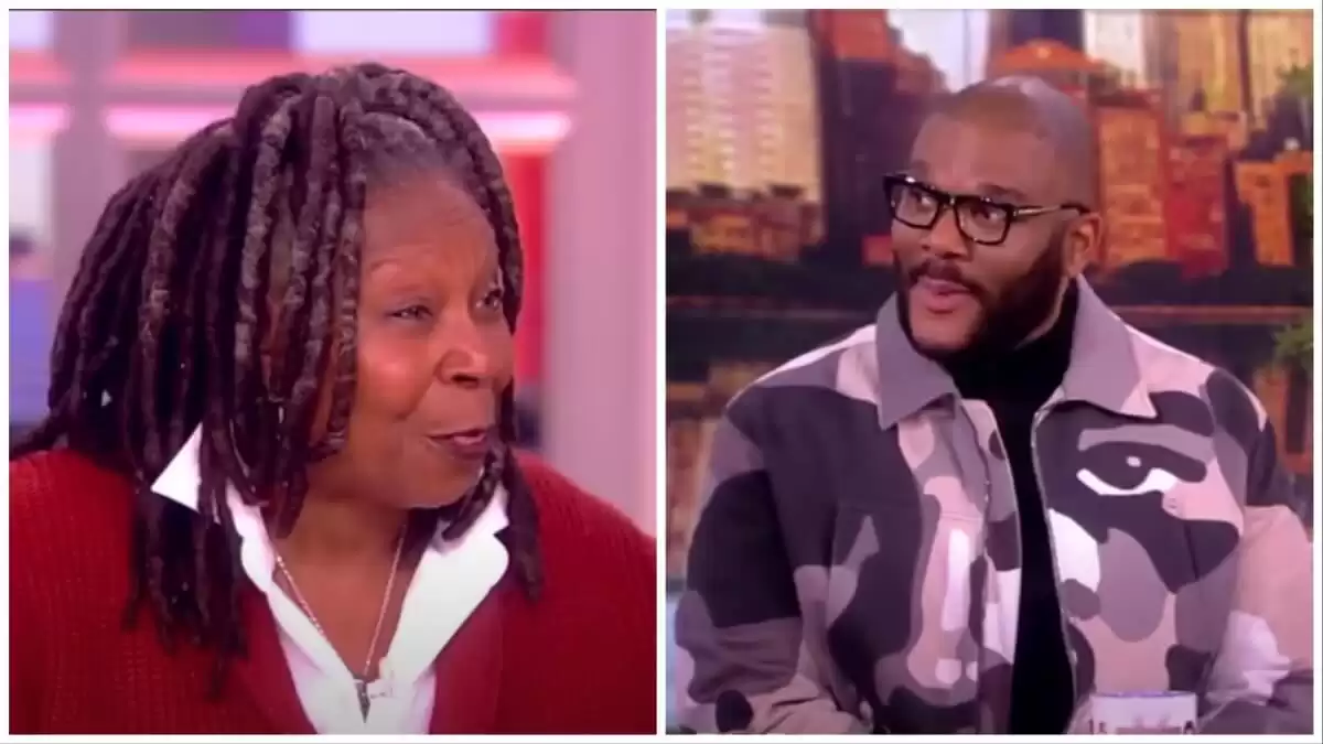 Whoopi Goldberg interrupts Tyler Perry's emotional moment during interview with shady remark