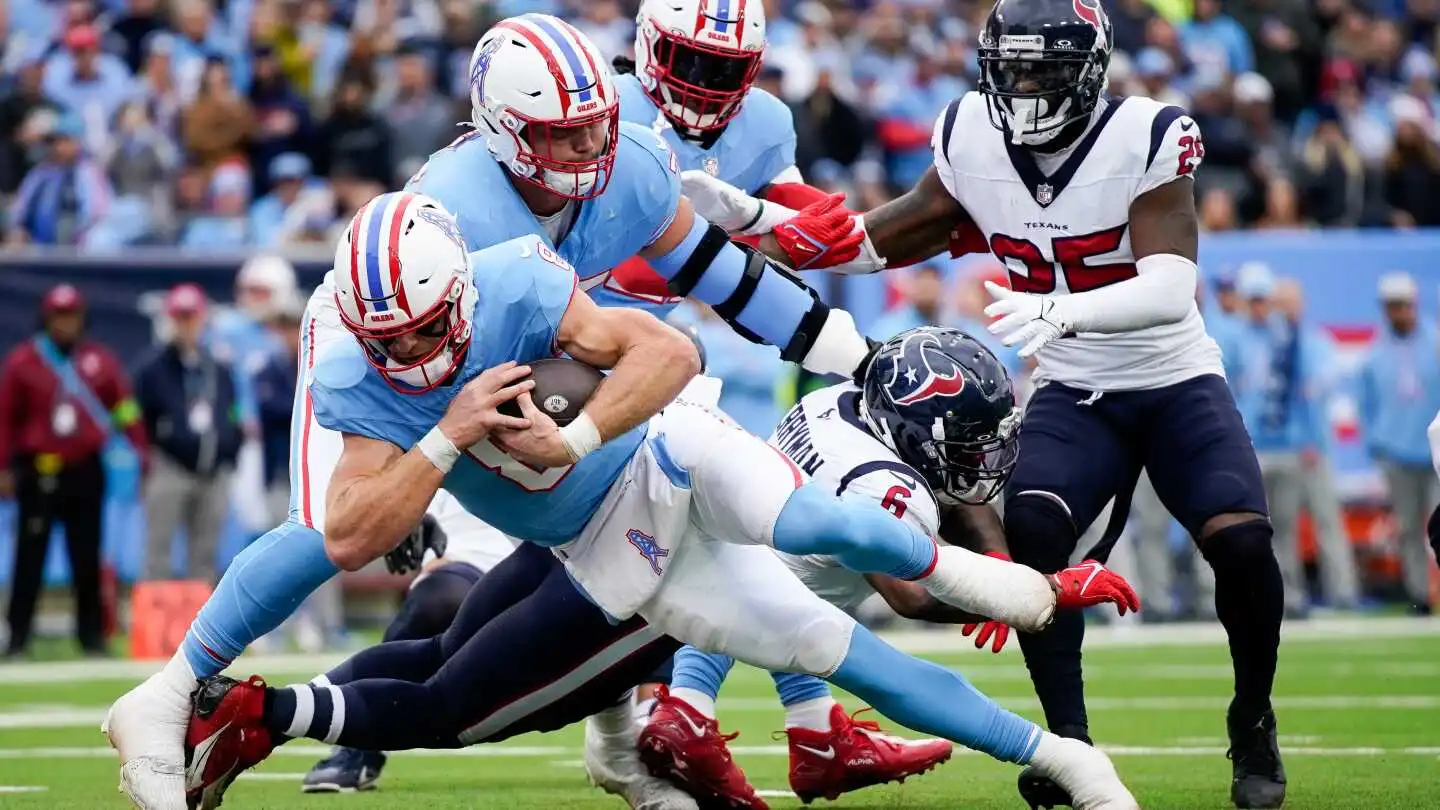 Will Levis injured in Titans' 19-16 loss to Texans in OT: NFL Update